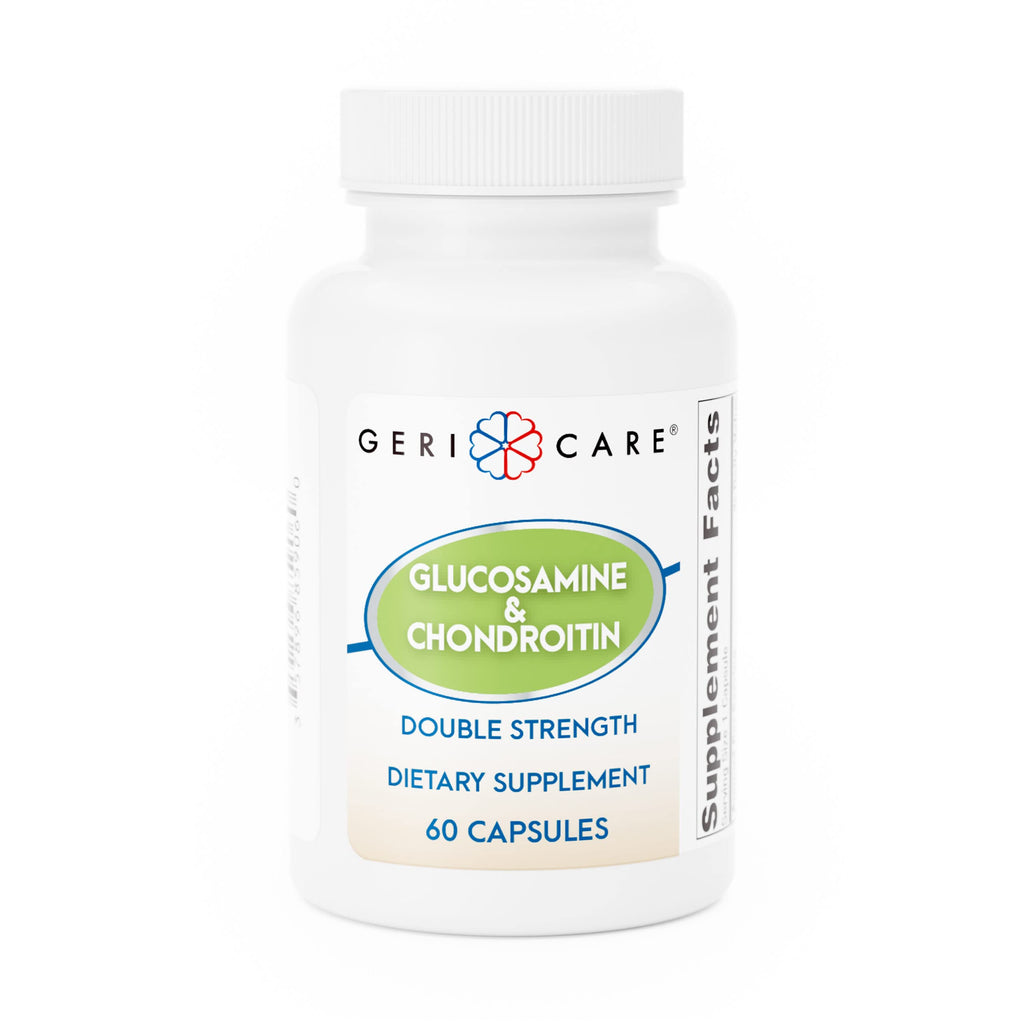 Gericare Glucosamine HCl 500 mg + Chondroitin Sulfate 400 mg with Sodium 35 mg Capsules | Joint Mobility & Cartilage Health | 60 Count