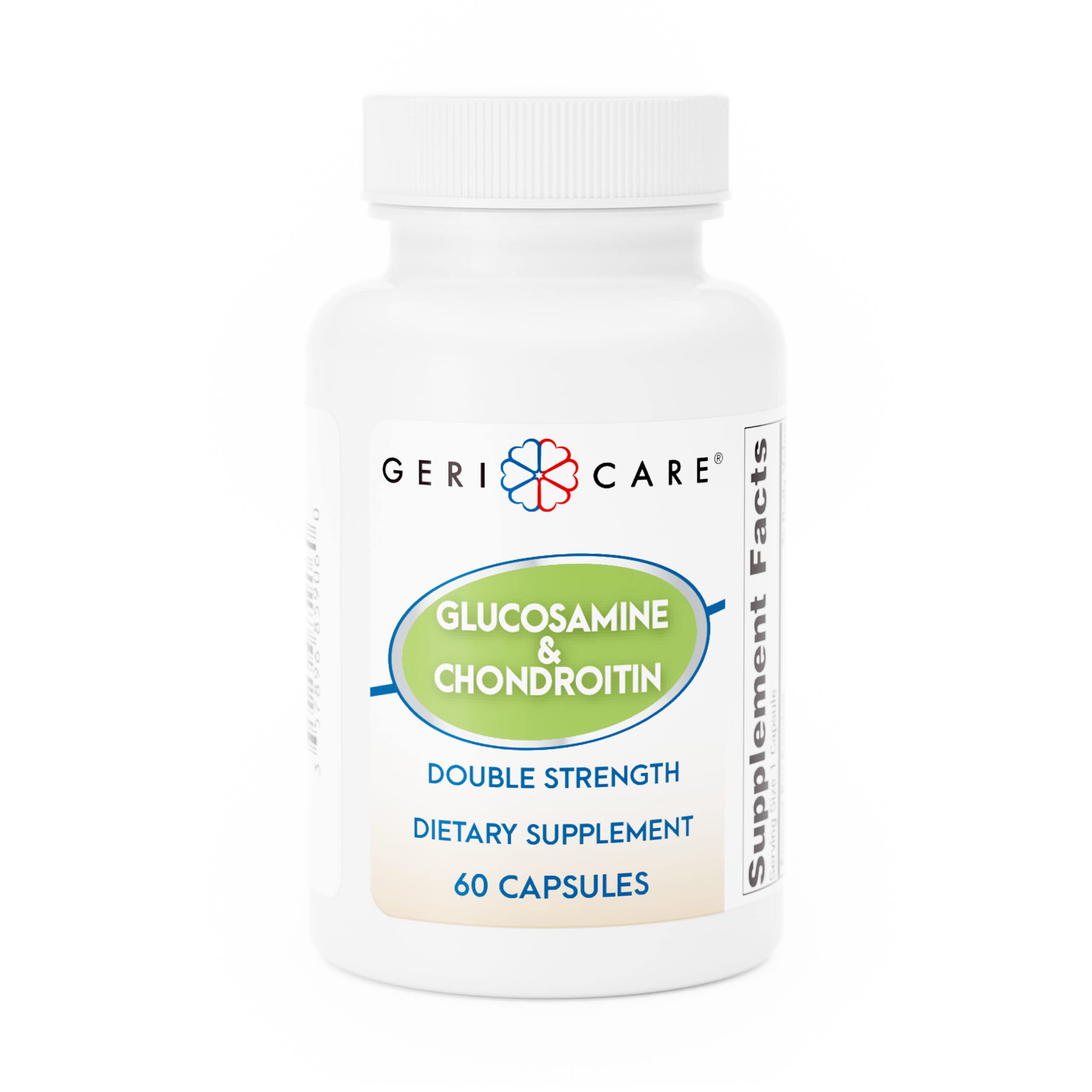 Gericare Glucosamine HCl 500 mg + Chondroitin Sulfate 400 mg with Sodium 35 mg Capsules | Joint Mobility & Cartilage Health | 60 Count