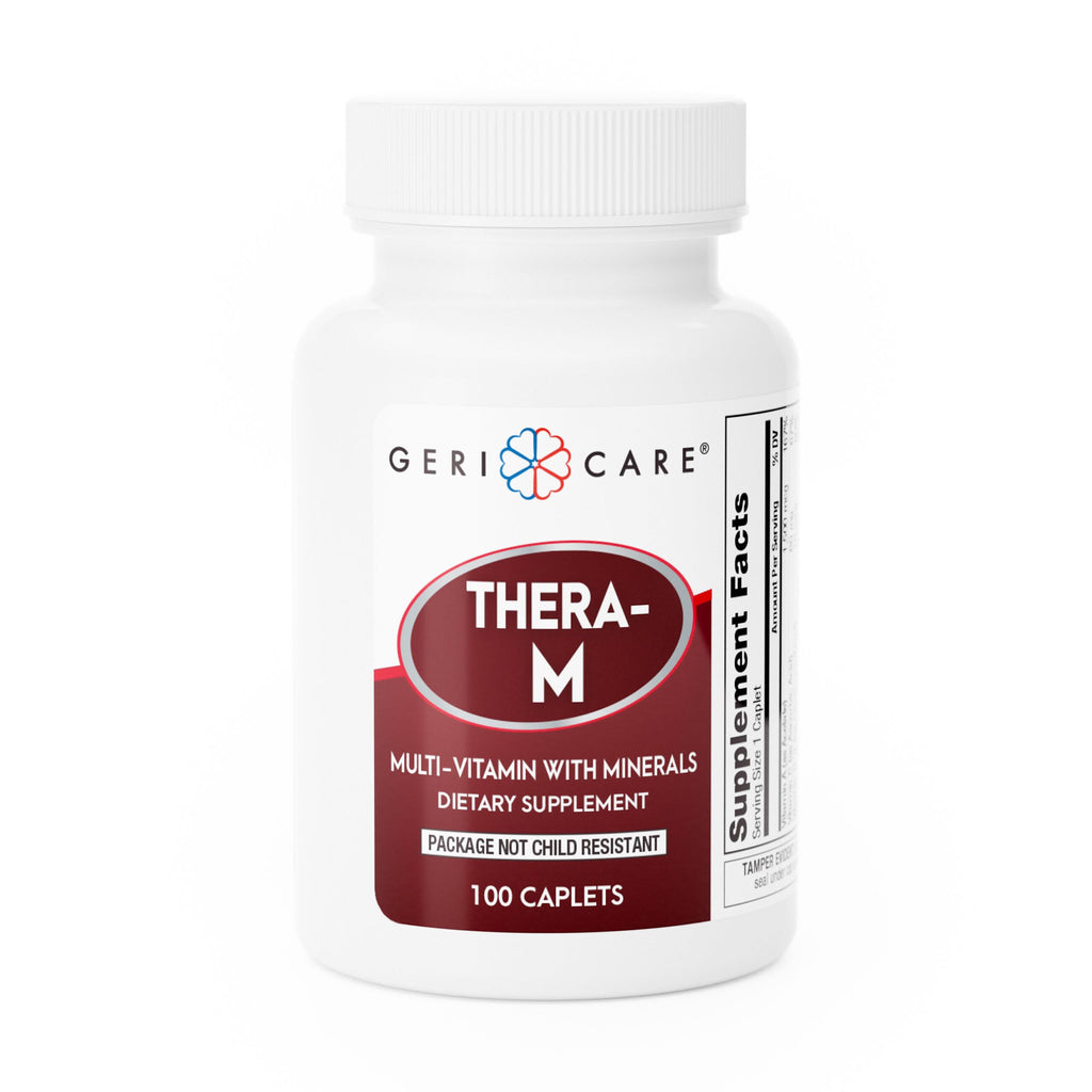 GeriCare Thera M Multivitamin Caplets – Maximum Nutritional Support, Antioxidant Protection (100 Count)