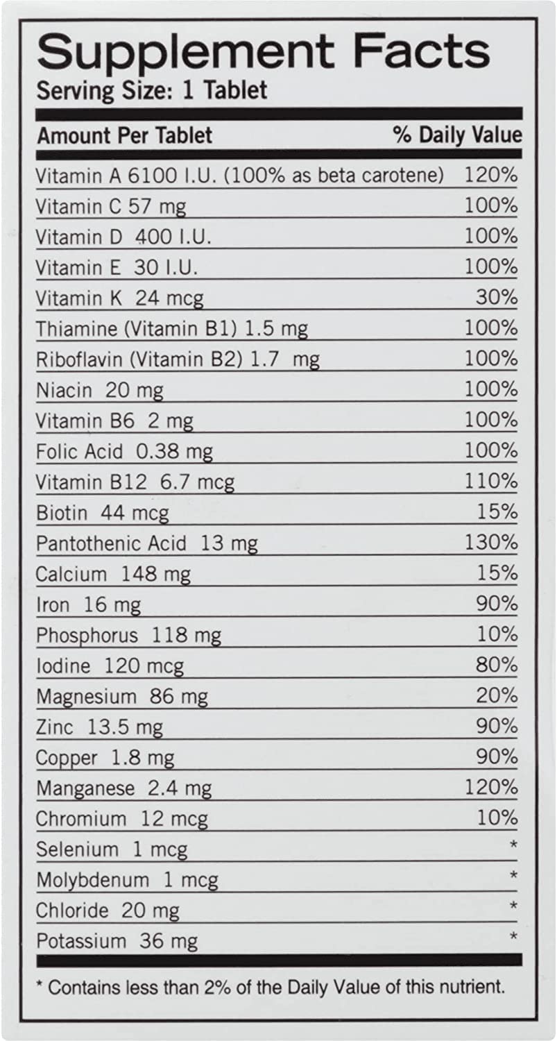 Geritol Complete Tablets – 100 Count (Pack of 3) | Multivitamin Supplement