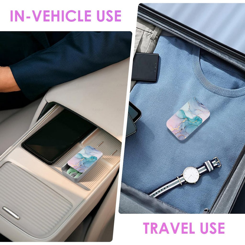 Gerkia 2-Pack Travel Floss Case – Refillable Portable Holder & Dispenser