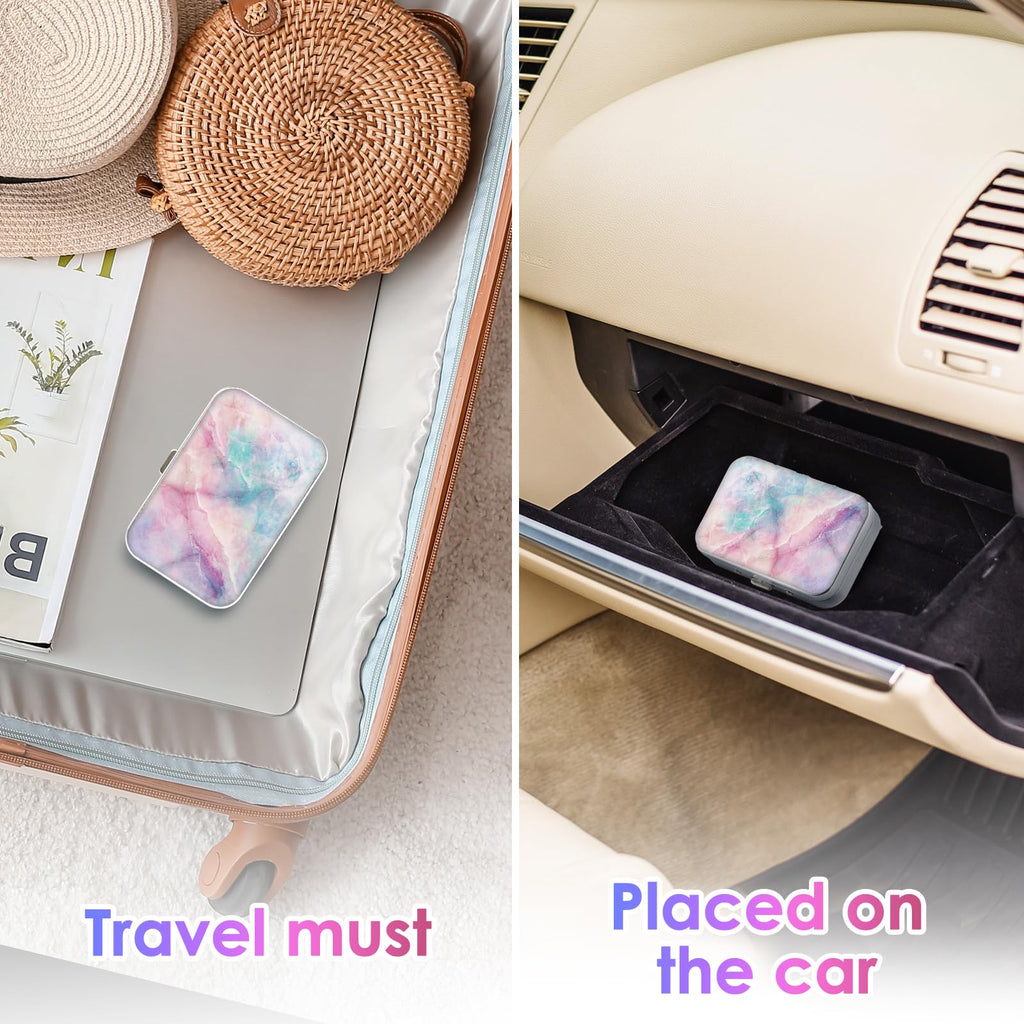Gerkia Dental Floss Portable Case – Marble Travel Floss Dispenser