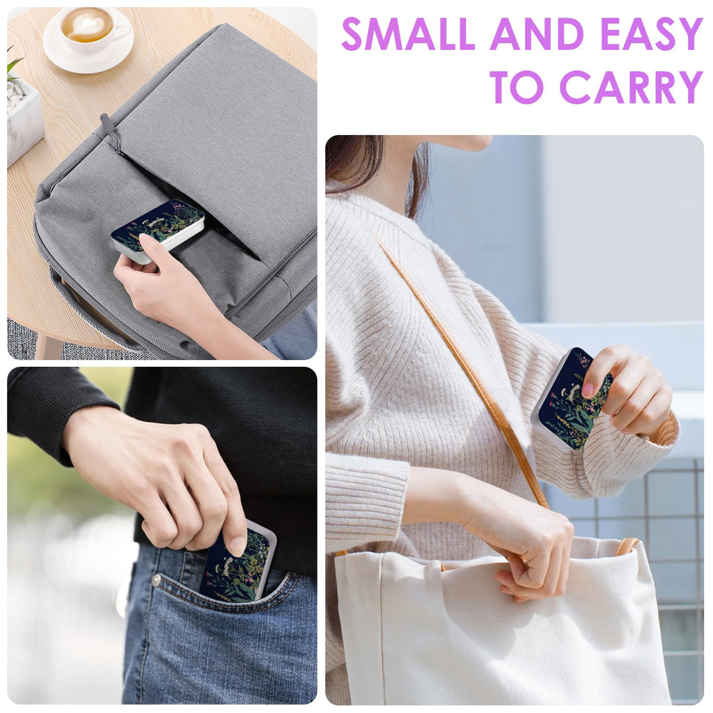 Gerkia 2Pack Travel Floss Case – Refillable Portable Floss Holder & Dispenser