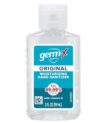 Germ-X Original Hand Sanitizer 2oz – Vitamin E Moisturizing Gel, Pack of 48