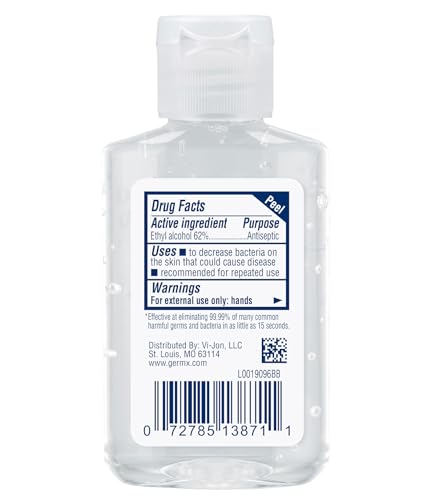 Germ-X Original Hand Sanitizer 2oz – Vitamin E Moisturizing Gel, Pack of 48