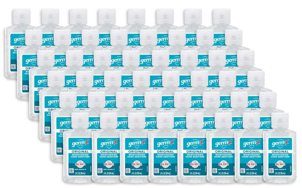 Germ-X Original Hand Sanitizer 2oz – Vitamin E Moisturizing Gel, Pack of 48