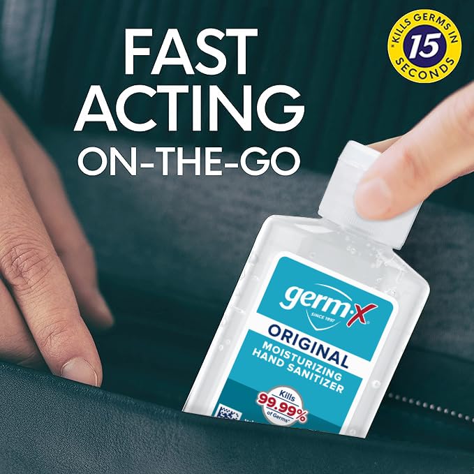 Germ-X Original Hand Sanitizer 2oz – Vitamin E Moisturizing Gel, Pack of 48