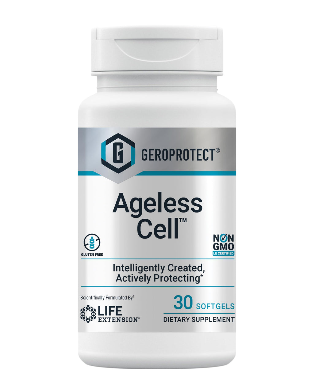 GEROPROTECT Ageless Cell – Cellular Health & Healthy Aging (30 Gluten-Free Softgels) | Life Extension