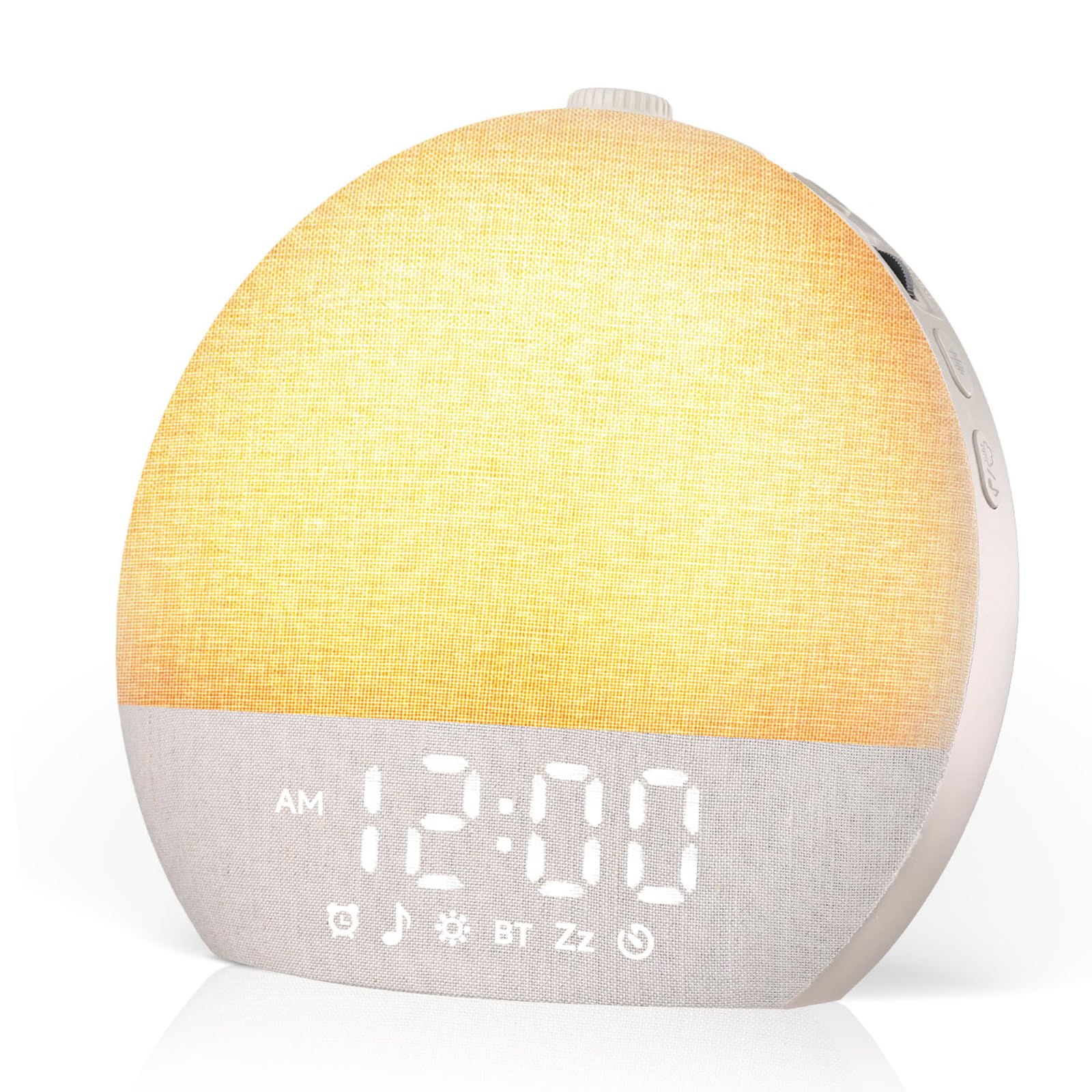 Geuuap Sunrise Alarm Clock – Natural Wake-Up Light, White Noise & Bluetooth Speaker (Khaki)