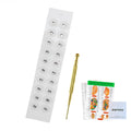GGFSSQ Ear Seed Kit - 20 Pieces, Chart & Brass Probe for Balance