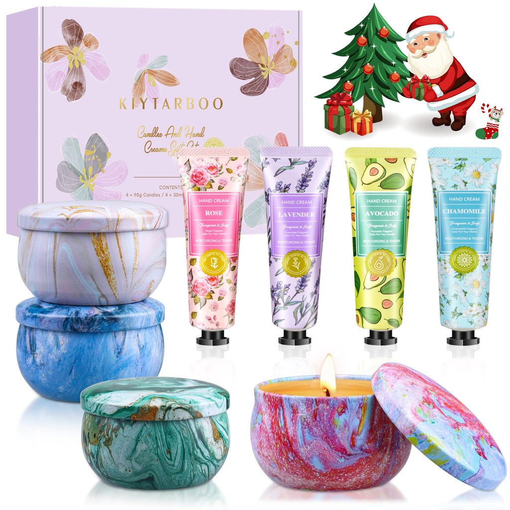 Gift Baskets for Women: Candles & Hand Cream Set – Gifts for Mom, Nurse & Teacher