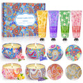 Gift Baskets for Women – Scented Candles Gift Set & Hand Cream Set