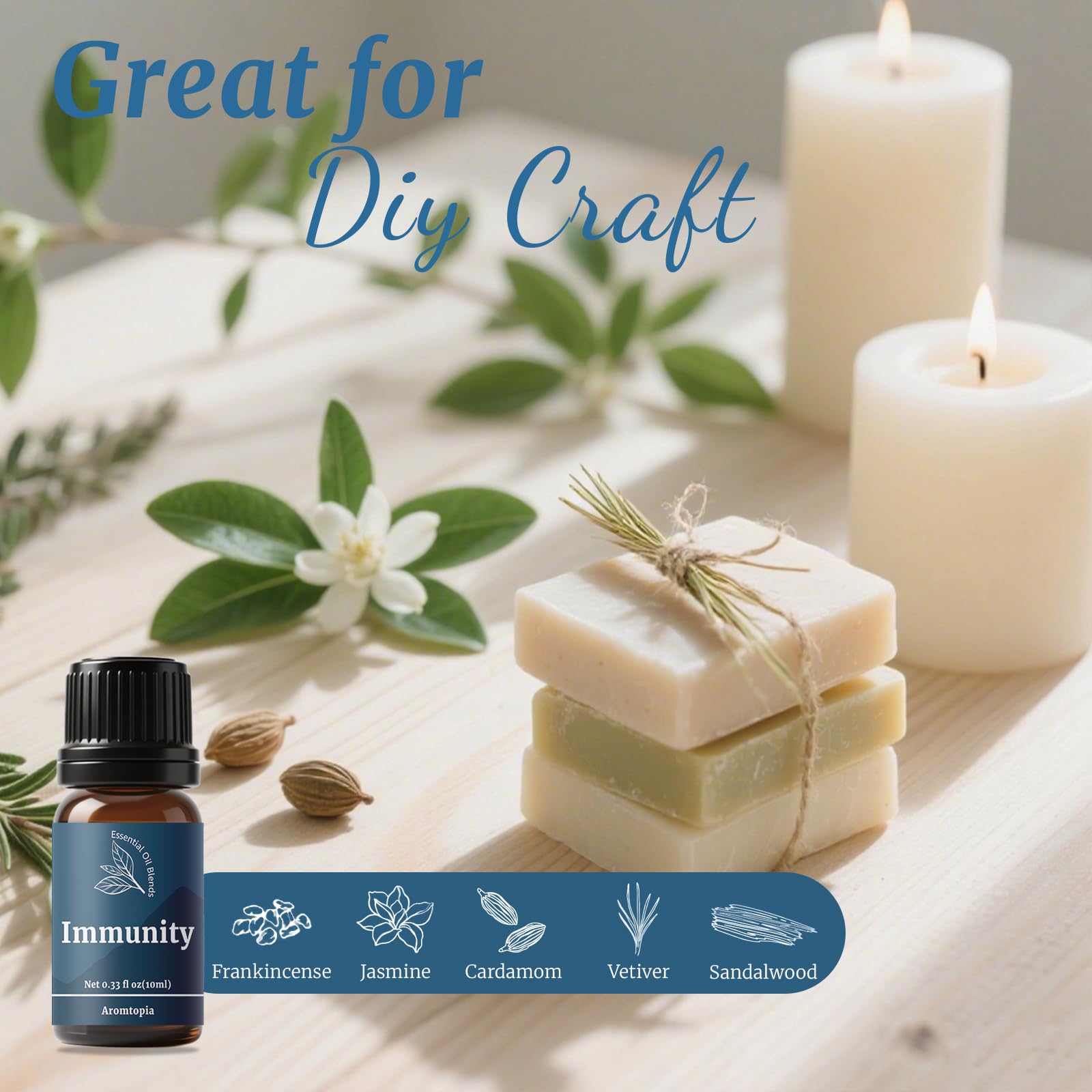 Aromtopia Essential Oil Blends for Diffusers – 6x10ml Gift Set