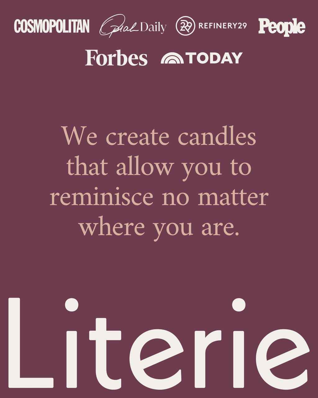 Literie NYC-Inspired Scented Candle: Hamptons Rosé & Melon, 9oz, 50h Burn