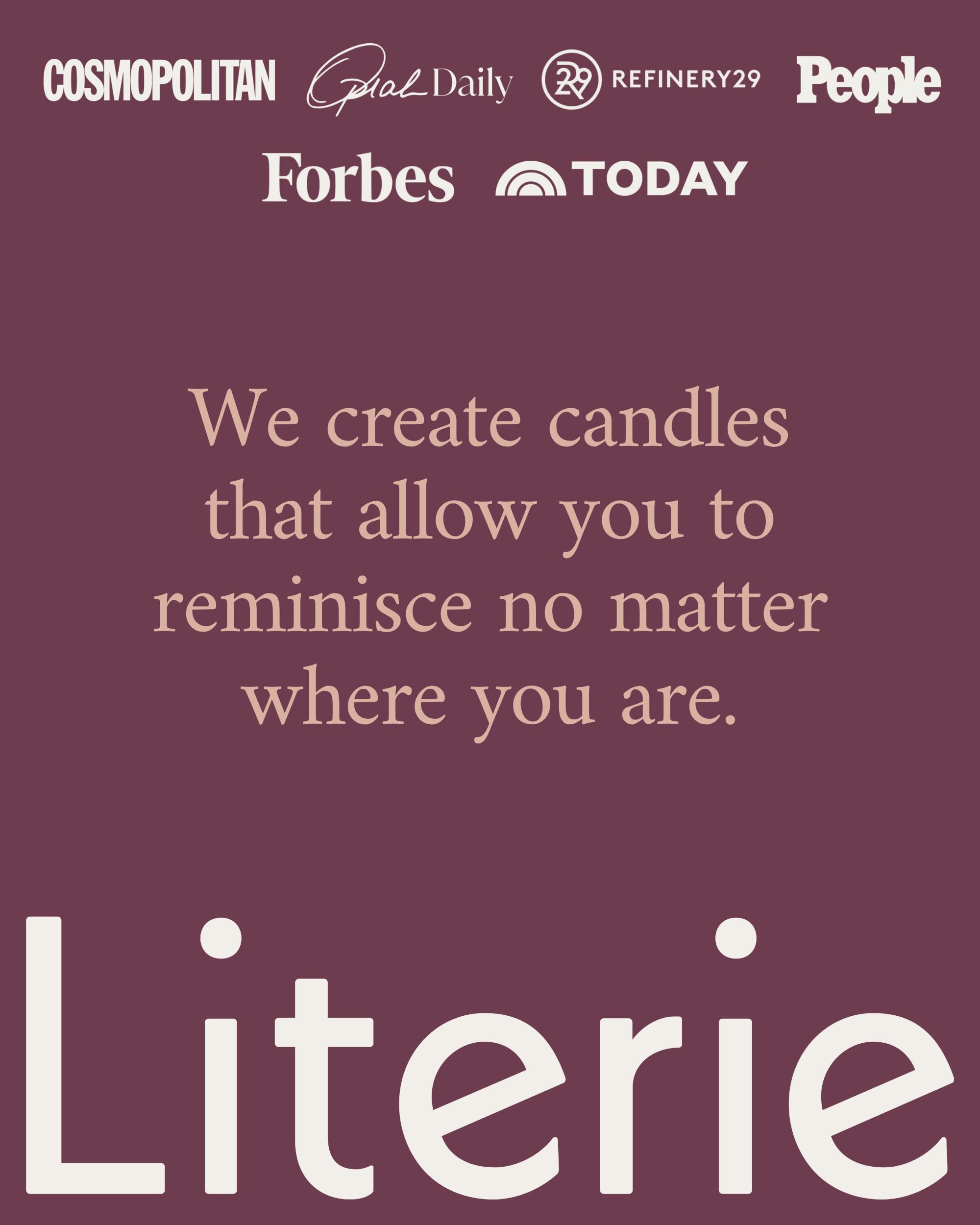 Literie NYC-Inspired Scented Candle: Hamptons Rosé & Melon, 9oz, 50h Burn