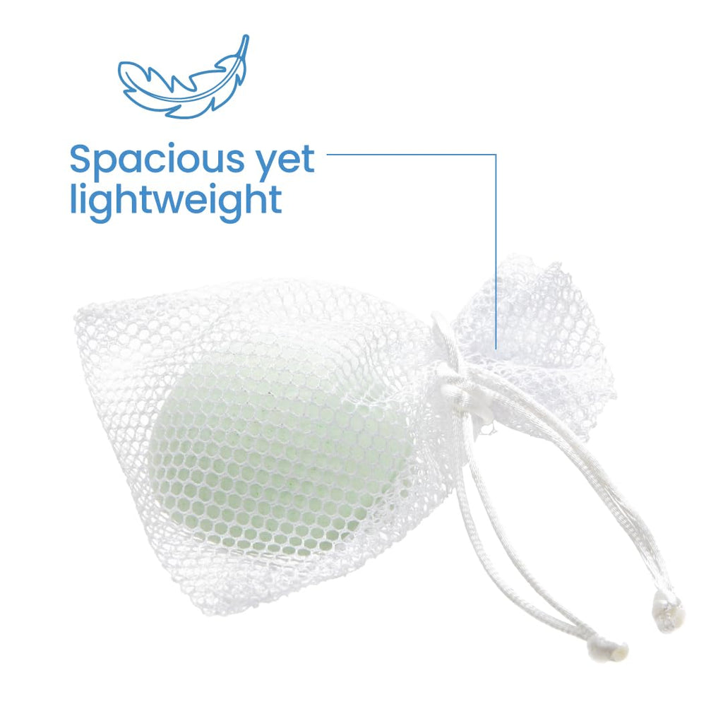 Ginger Lily Farms Botanicals Shower Blast Mesh Bag – 12 Pack (White)
