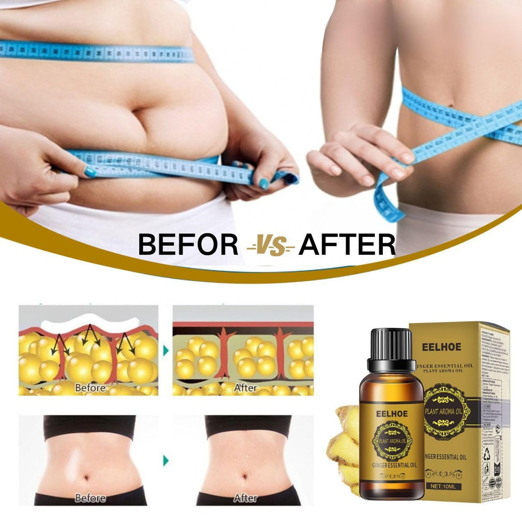 5PCS Ginger Essential Oil for Skin Care (10ml) | Ginger Oil Massage