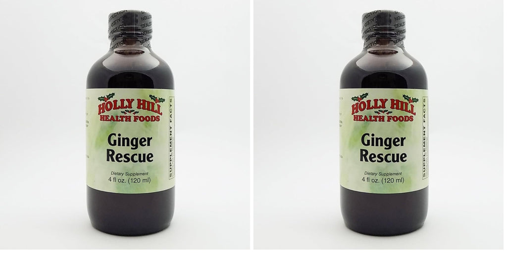 Holly Hill Health Foods Ginger Rescue Syrup – 4oz (Pack of 2)