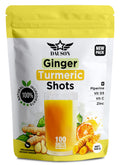 Ginger Turmeric Powder with Piperine, Vitamin C, Vitamin D3 & Zinc – 100 Servings