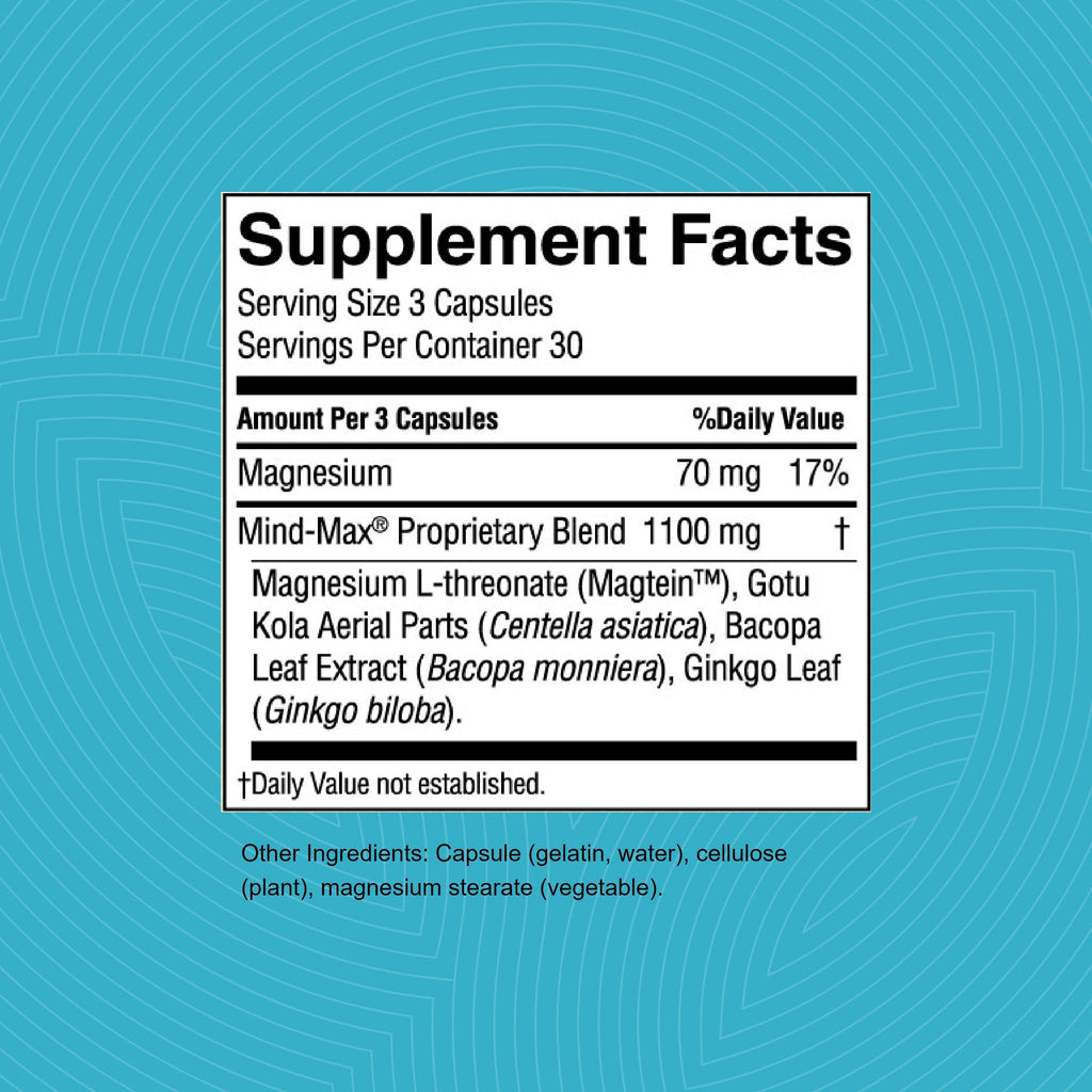Nature's Sunshine Mind-Max 90 Capsules | Brain Support & Circulation