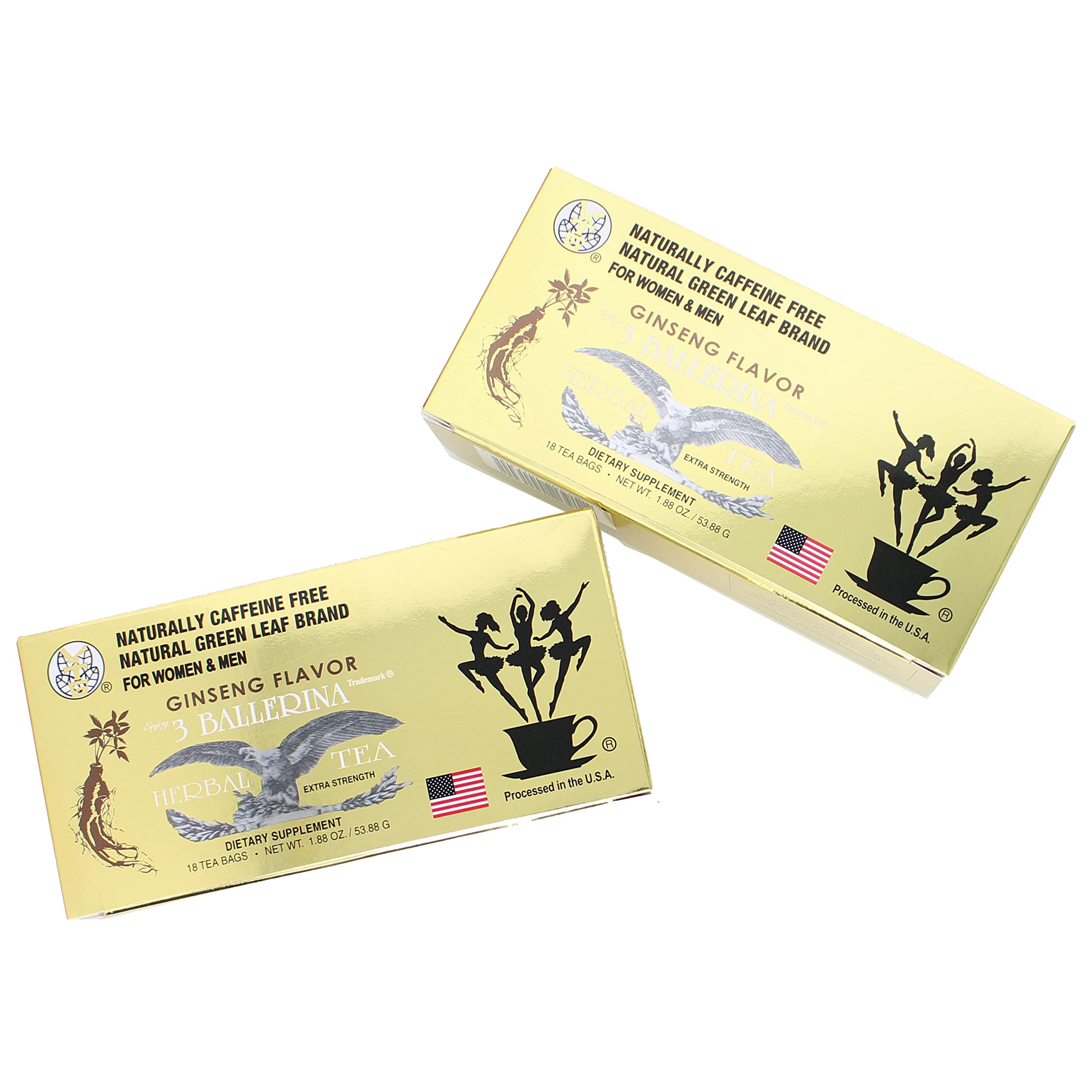Ginseng Slim Power 3 Ballerina Tea – 18 Tea Bags (Women & Men)