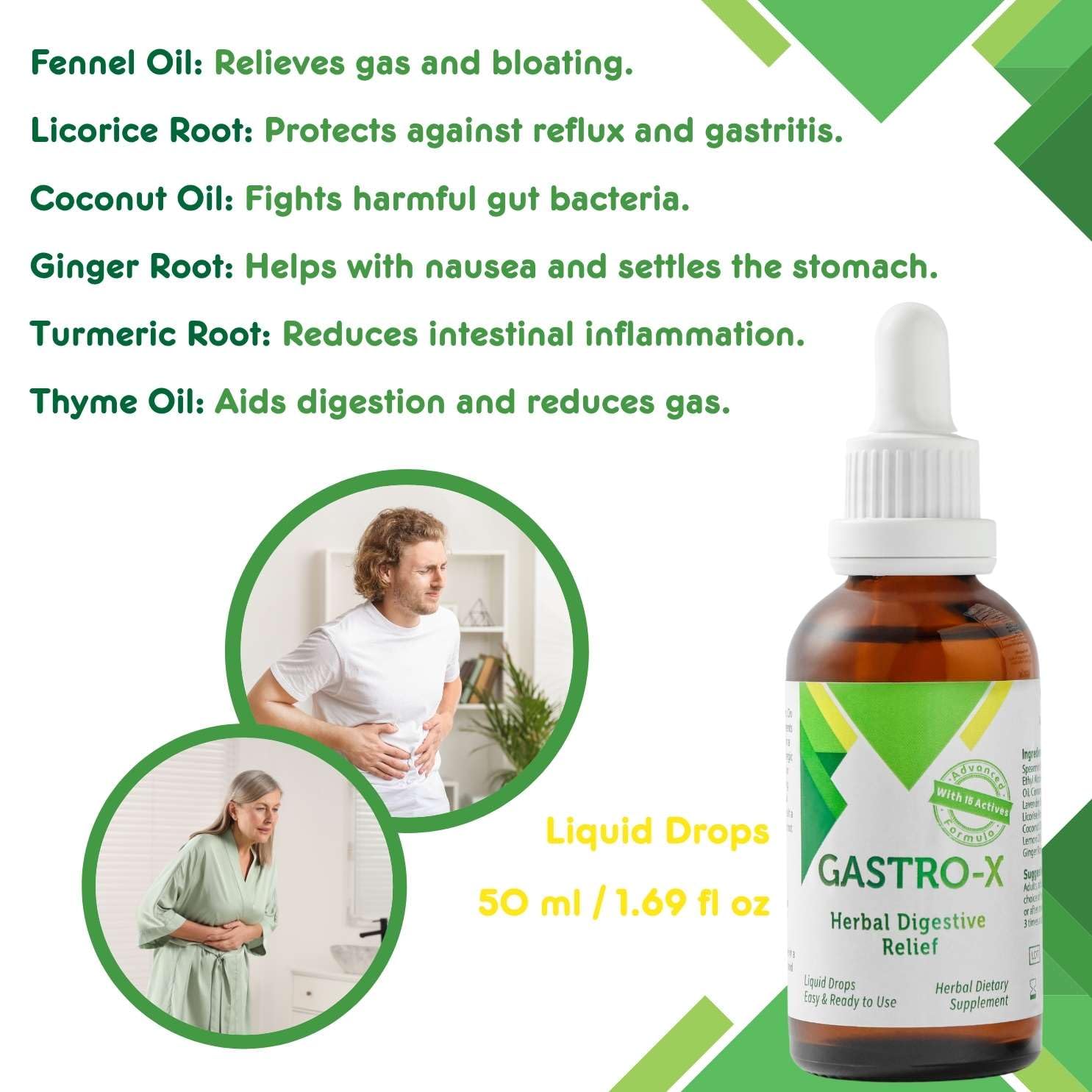 Nurse Harvey's Gastro-X – Herbal Stomach Care Drops (50ml) – Sugar-Free