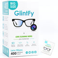GlintFy Lens Wipes for Eyeglasses – 400 Count, Individually Packaged, Scratch-Free