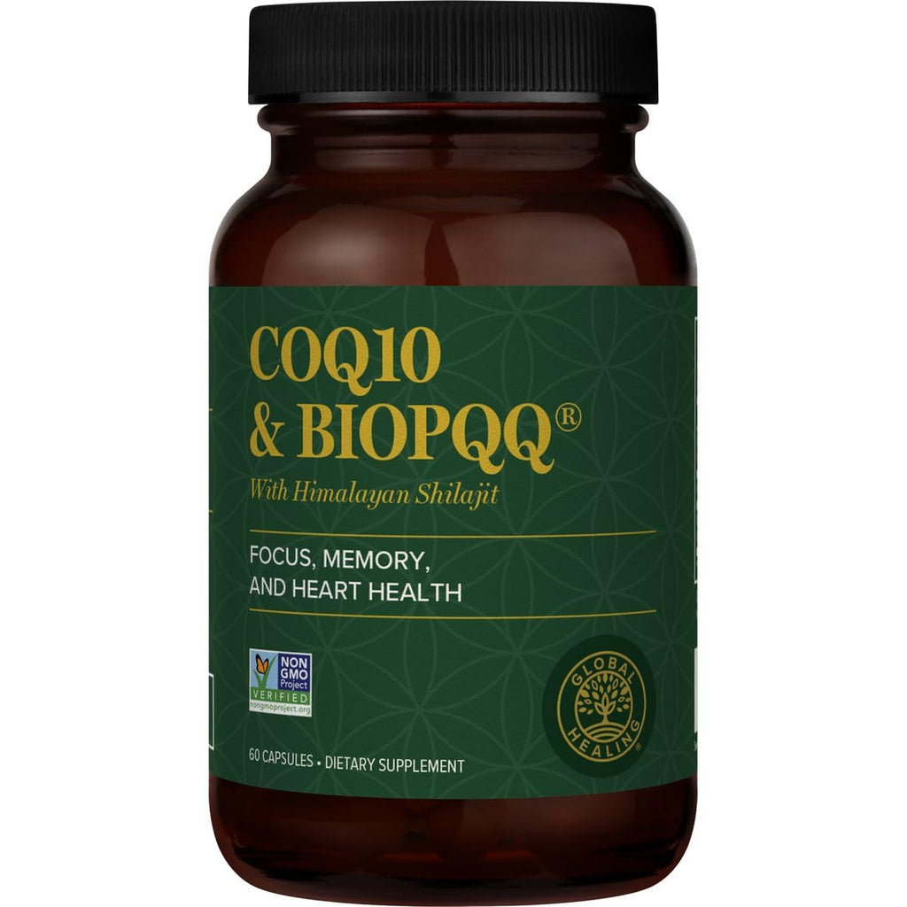 Global Healing Center CoQ10 & BioPQQ with Himalayan Shilajit — Heart & Brain Support