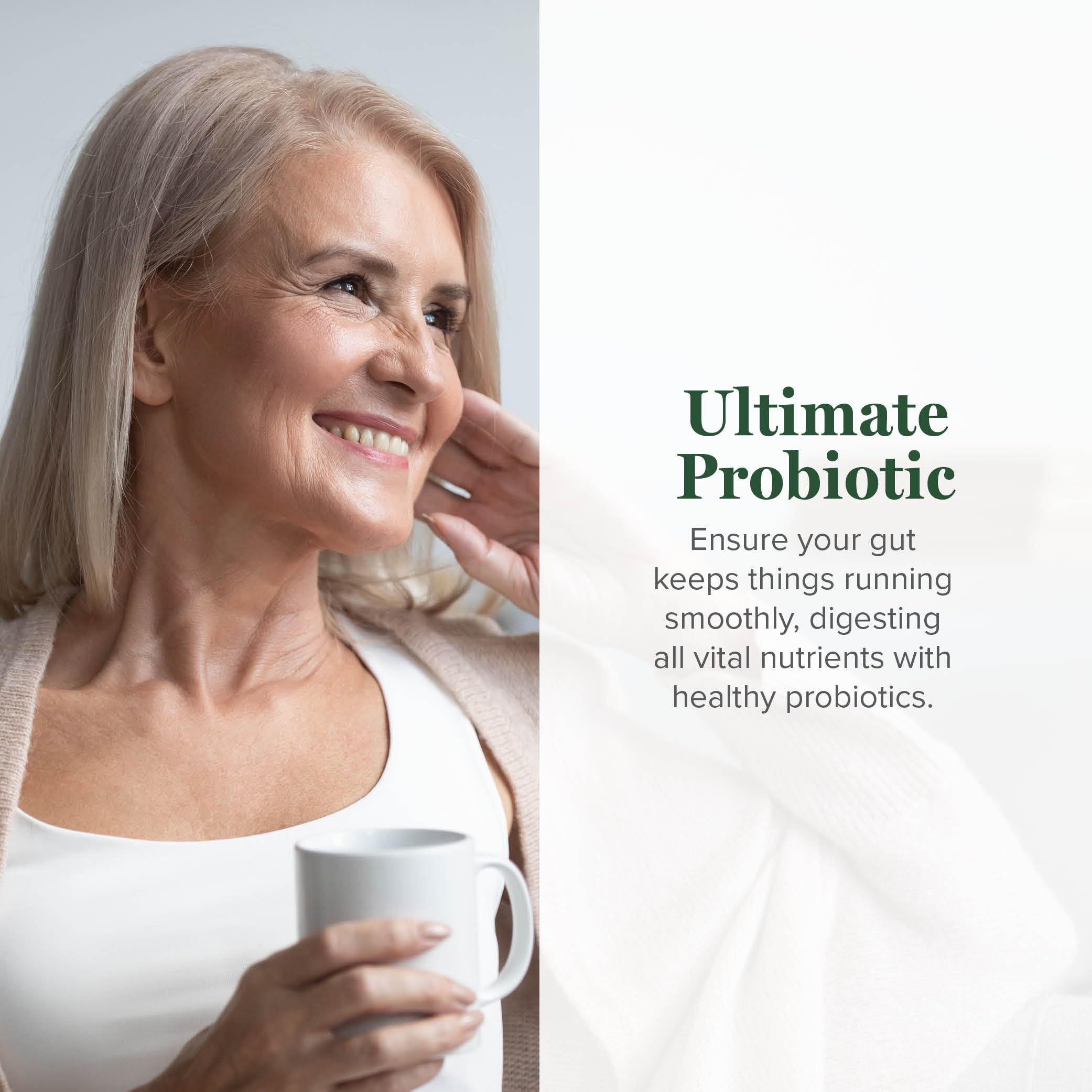 Global Healing Center Ultimate Probiotic Blend with Prebiotics — 100 Billion CFU, 60 Capsules