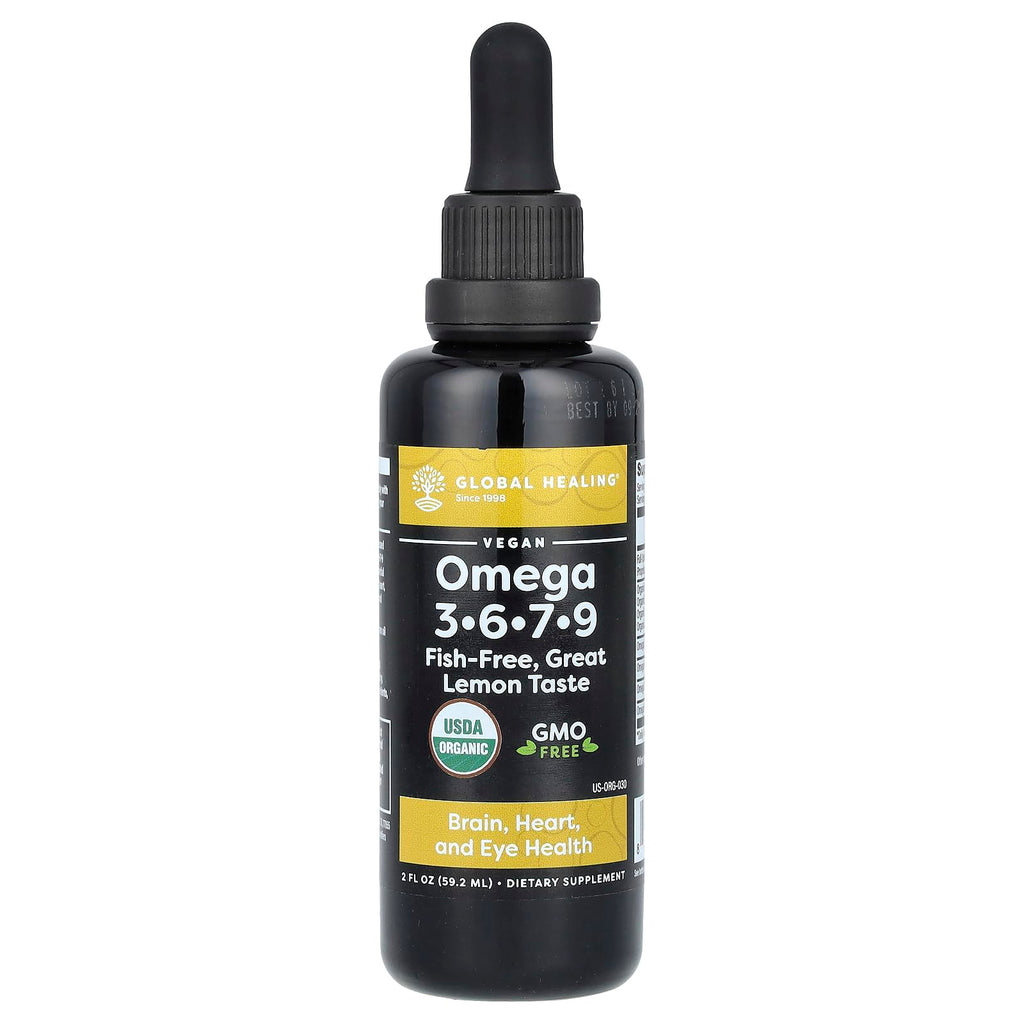 Global Healing Omega 3-6-7-9 Seaberry CO2 Extract - 2 oz, Fish-Free