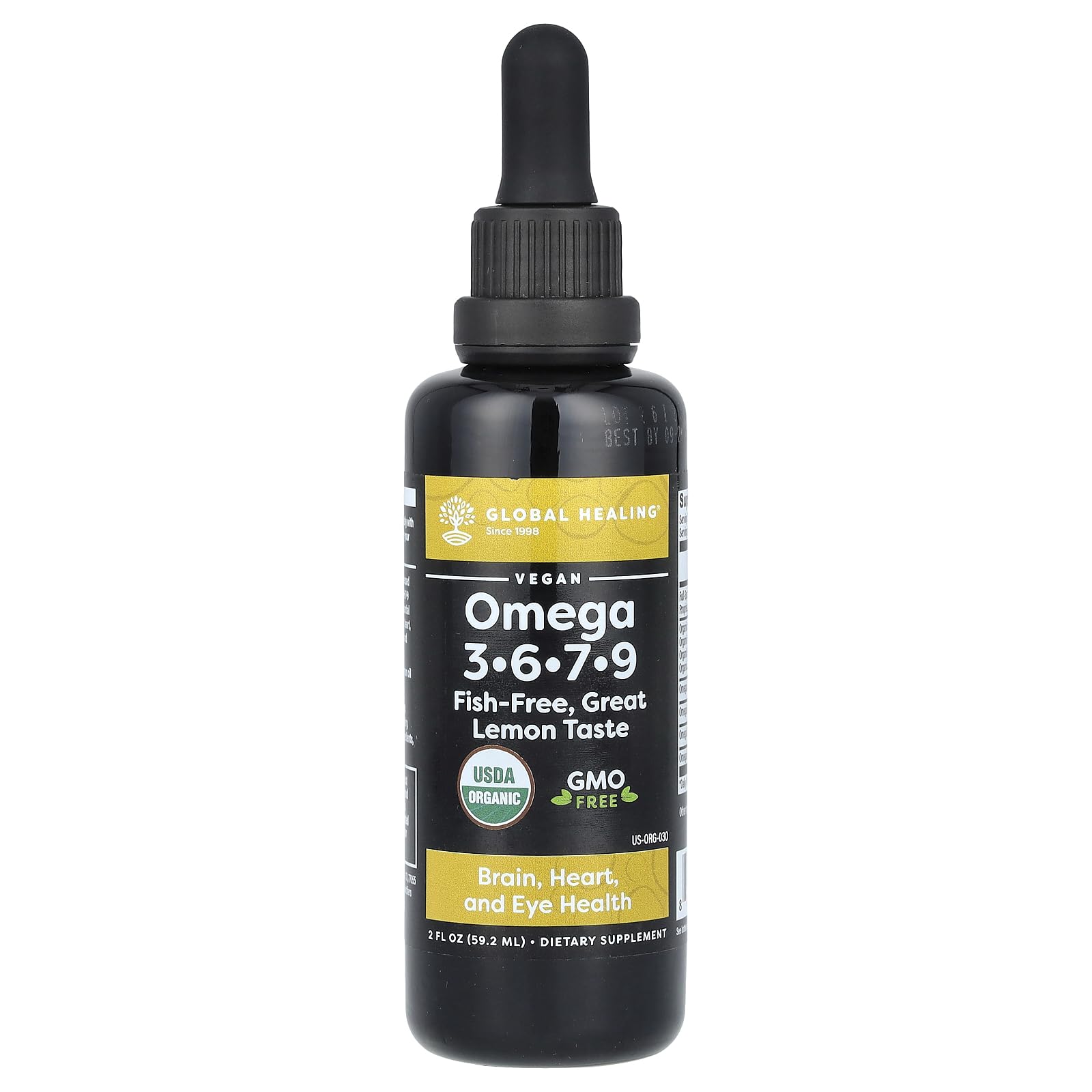 Global Healing Omega 3-6-7-9 Seaberry CO2 Extract - 2 oz, Fish-Free