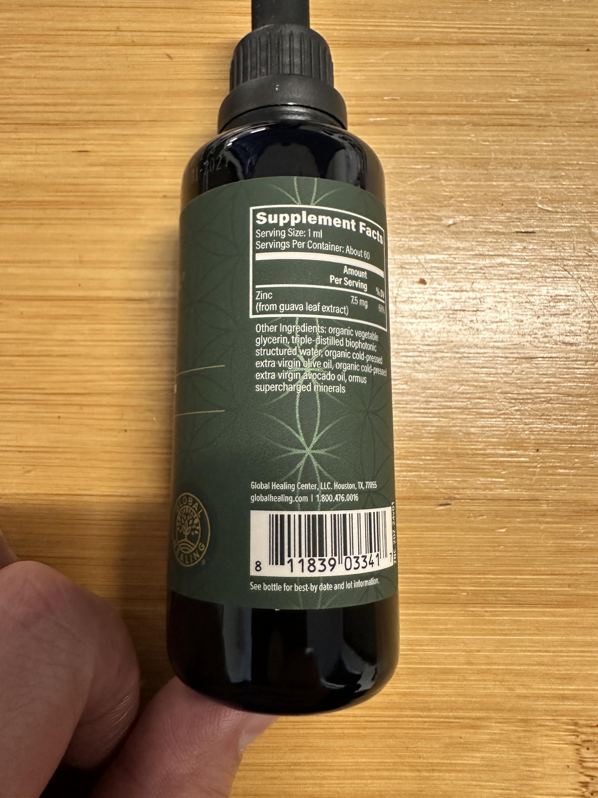 Global Healing Organic Zinc Liquid – Immune Support & Healthy Aging (2 oz)