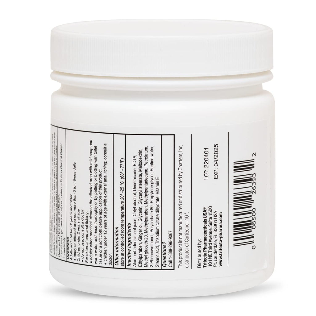 Globe Hydrocortisone 1% Cream with Aloe – 16 oz Jar (Pack of 2) | Maximum-Strength Anti-Itch Relief