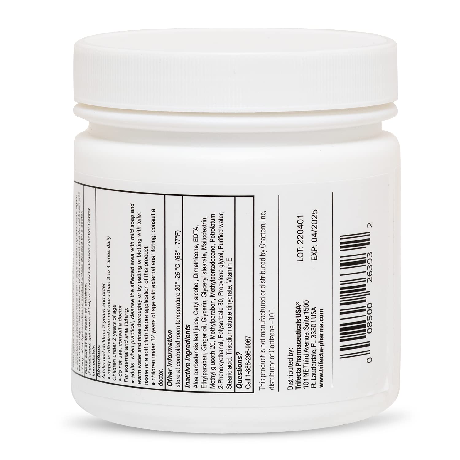 Globe Hydrocortisone 1% Cream with Aloe – 16 oz Jar (Pack of 2) | Maximum-Strength Anti-Itch Relief