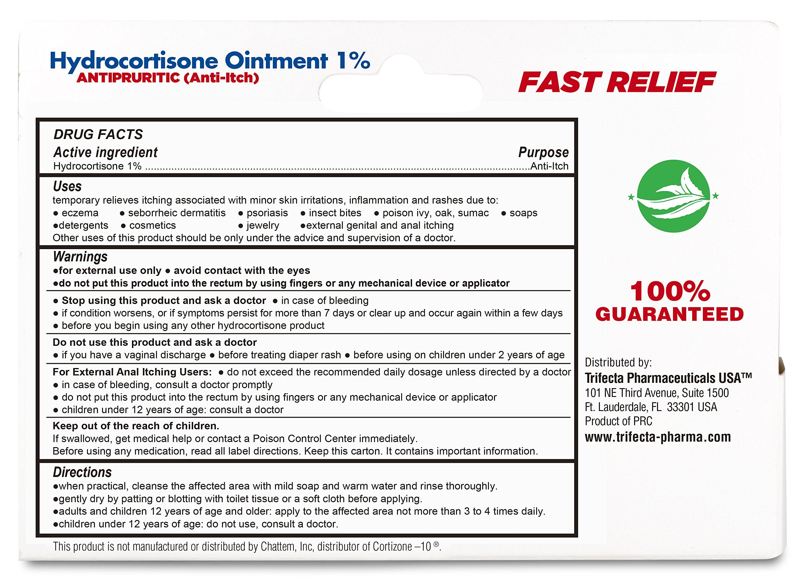 Globe (4 Pack) Hydrocortisone 1% Cream with Aloe | Instant Itch Relief