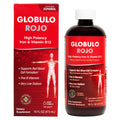 Globulo Rojo Iron Supplement – High-Potency Vegan Liquid Iron + B Vitamins, 16 Oz
