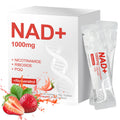 Glowshave NAD 1000mg Liquid Packets – NAD+ Berry Drink Mix with NR, Resveratrol & PQQ – 30 Packets