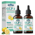 2 Pack GLP-1 Supplement Liquid Drops, 10-in-1 Formula with Berberine, Ceylon Cinnamon, Prebiotic Fiber & Green Tea Extract | Supports Healthy Metabolism, Digestive & Gut Health丨Vegan, Non-GMO