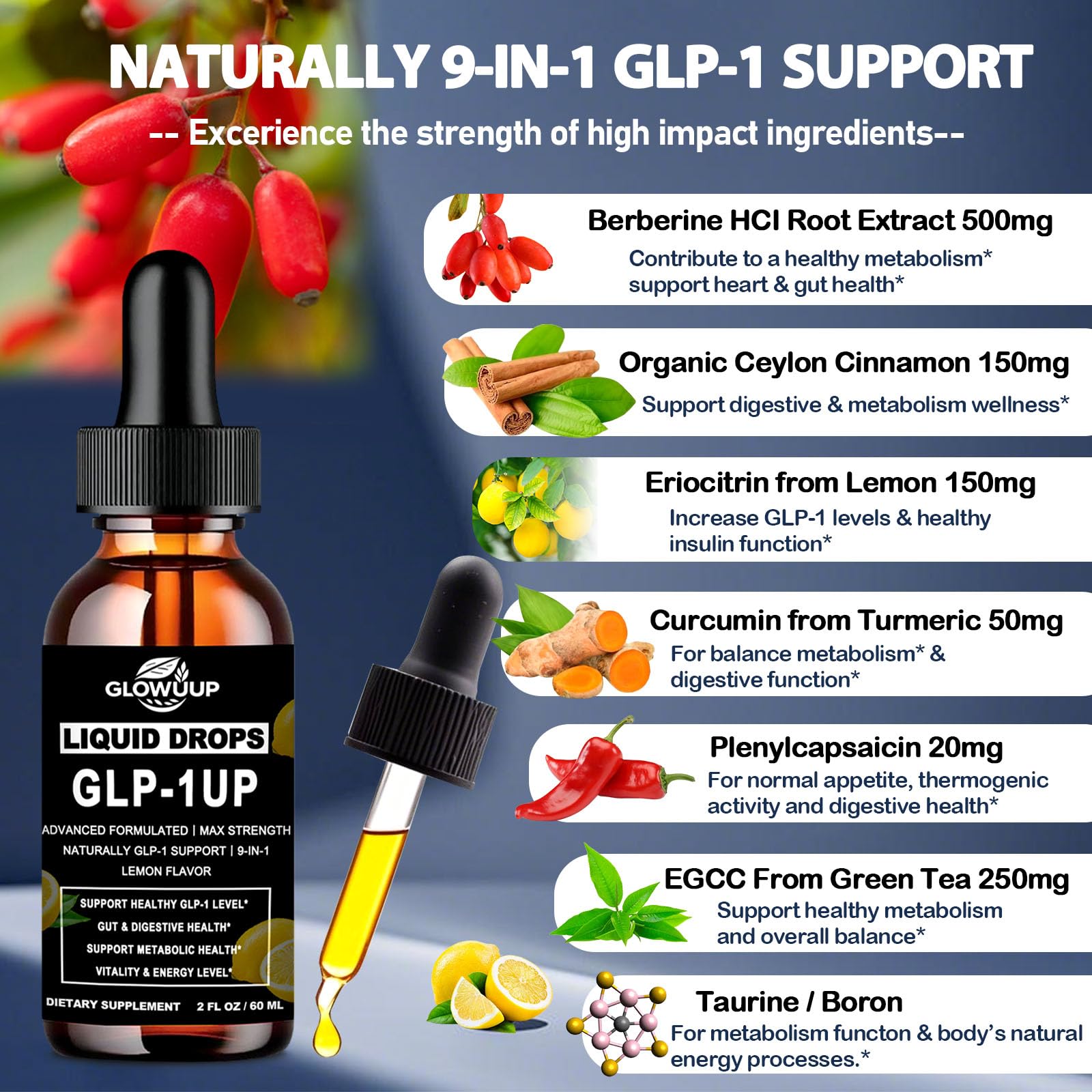 GLP-1 Drops – 9-in-1 GLP-1 Support for Women & Men