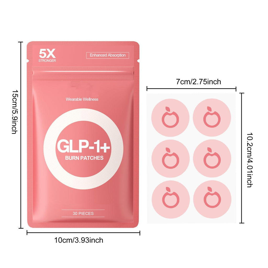 GLP-1 Patches – 12-Hour Hunger Management, New & Improved, 5x Stronger Formula