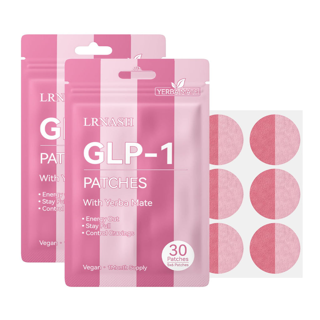 GLP-1 Patches with Yerba Mate for Men and Women – 2 Count (Pack of 30) | 60 Days Supply