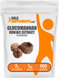 Glucomannan Powder (Konjac Root) - Gluten Free, 2g per Serving | BulkSupplements