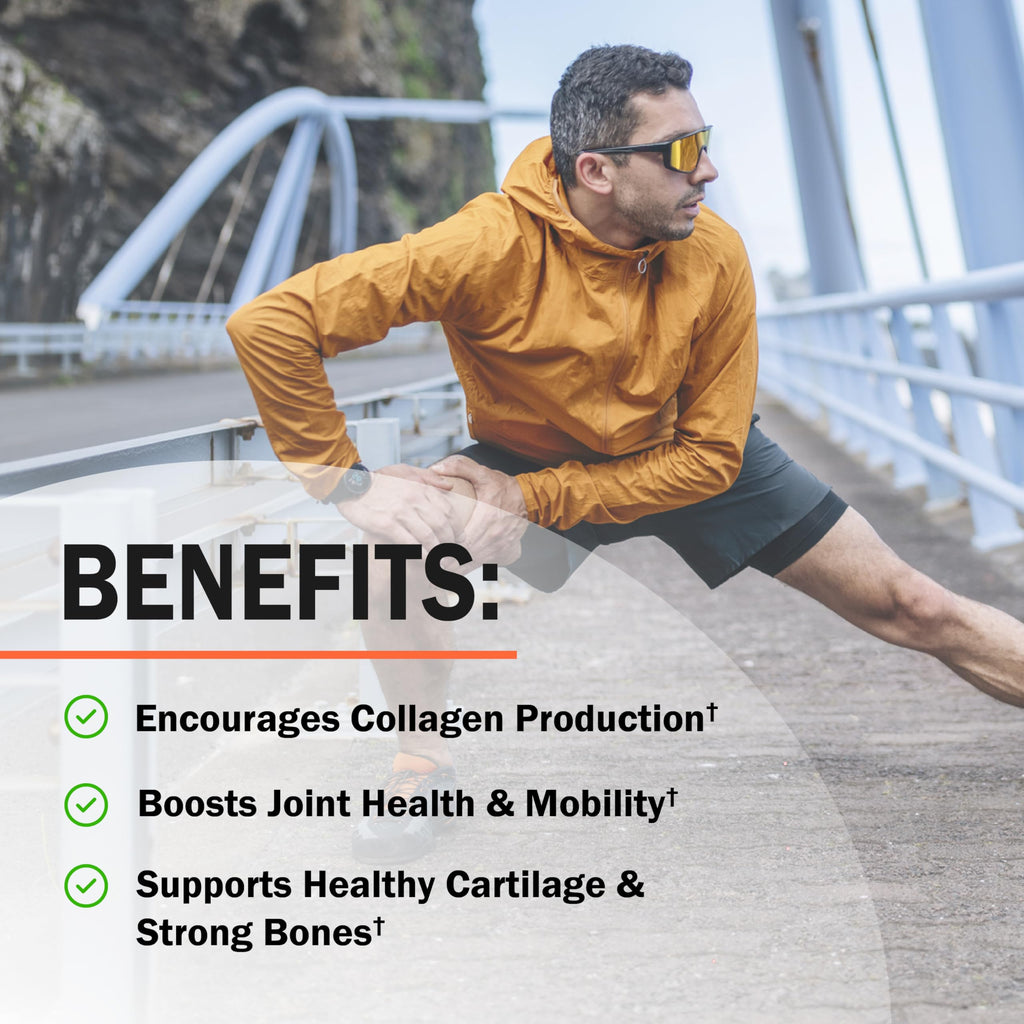 Glucosamine Chondroitin MSM Joint Support – Collagen, Turmeric, Hyaluronic Acid | Gluten Free, Non-GMO, 180 Capsules