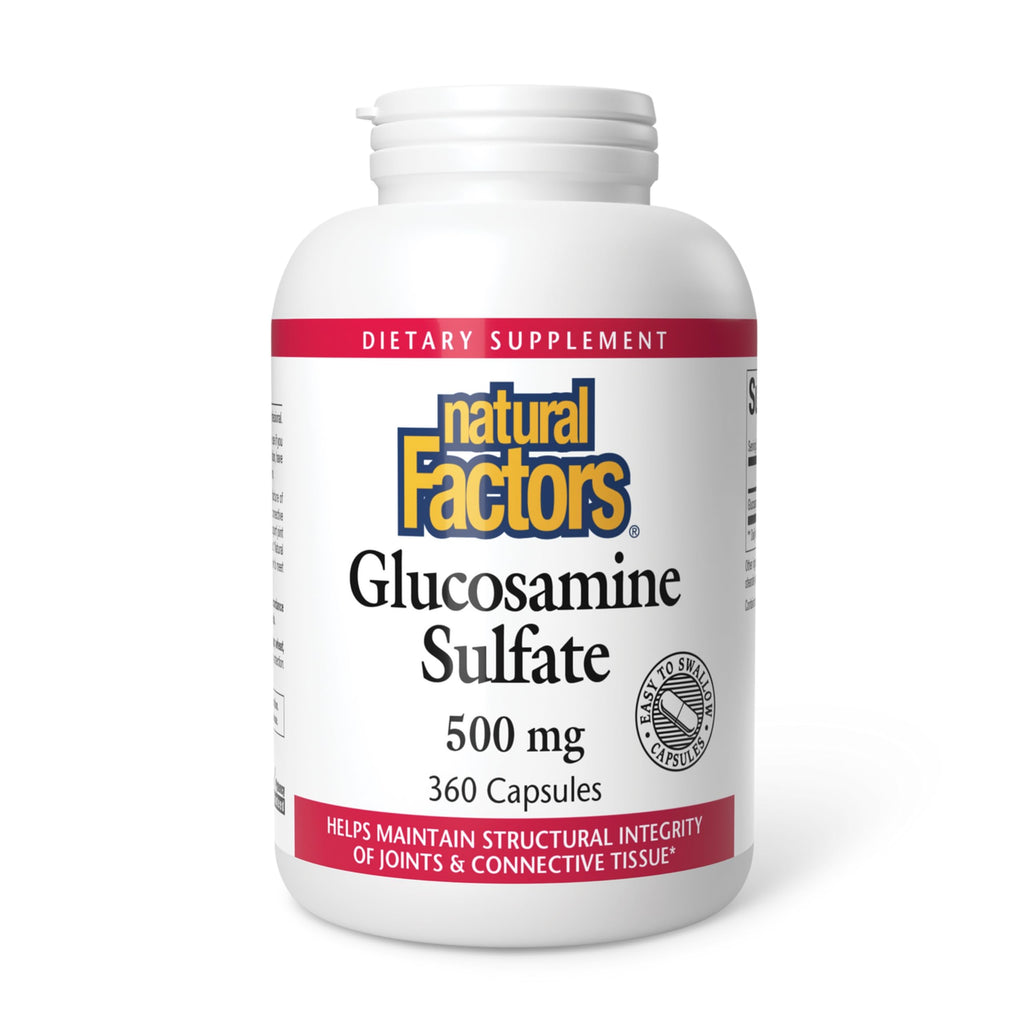 Natural Factors Glucosamine Sulfate 360 Capsules | Supports Joint Mobility, Cartilage & Connective Tissue