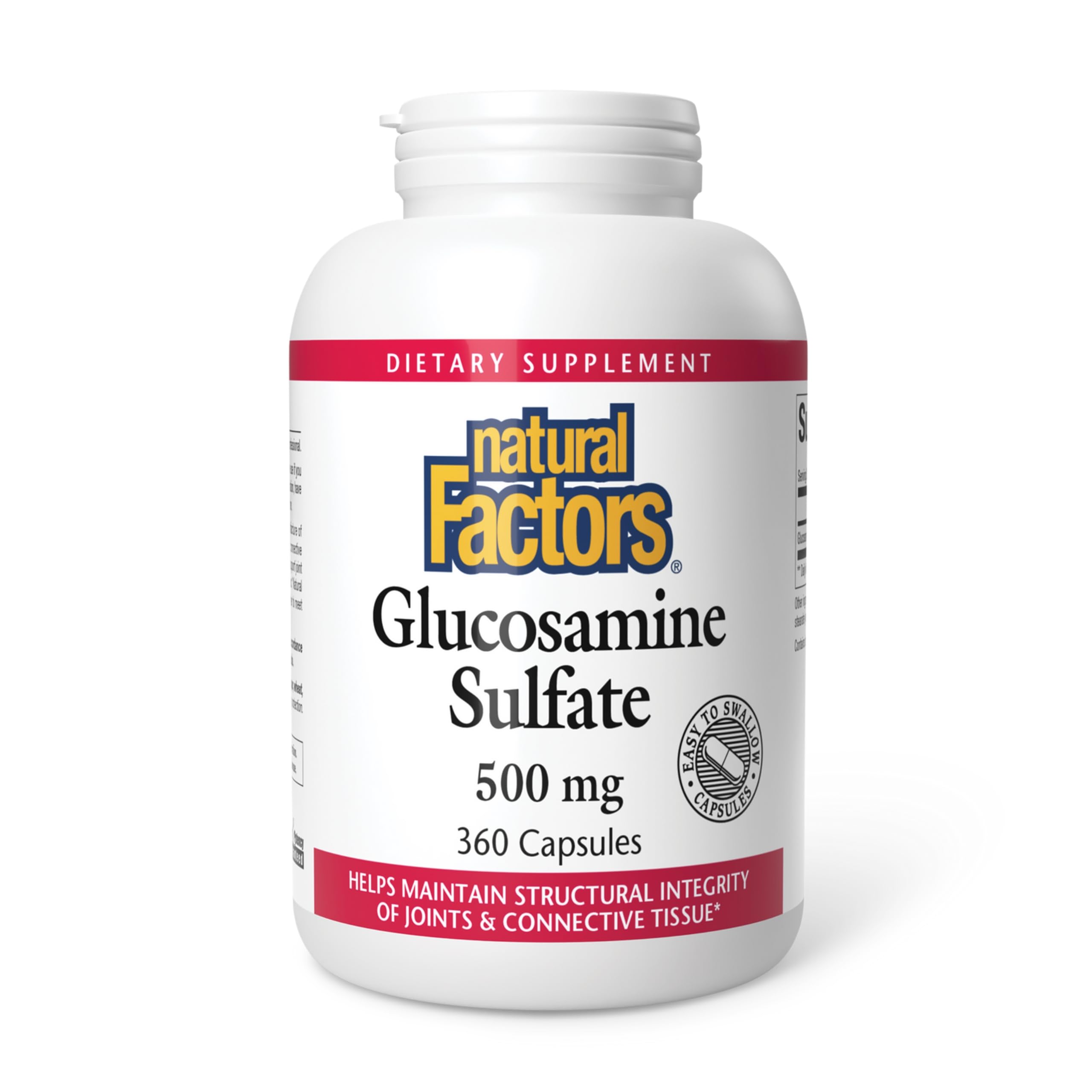 Natural Factors Glucosamine Sulfate 360 Capsules | Supports Joint Mobility, Cartilage & Connective Tissue