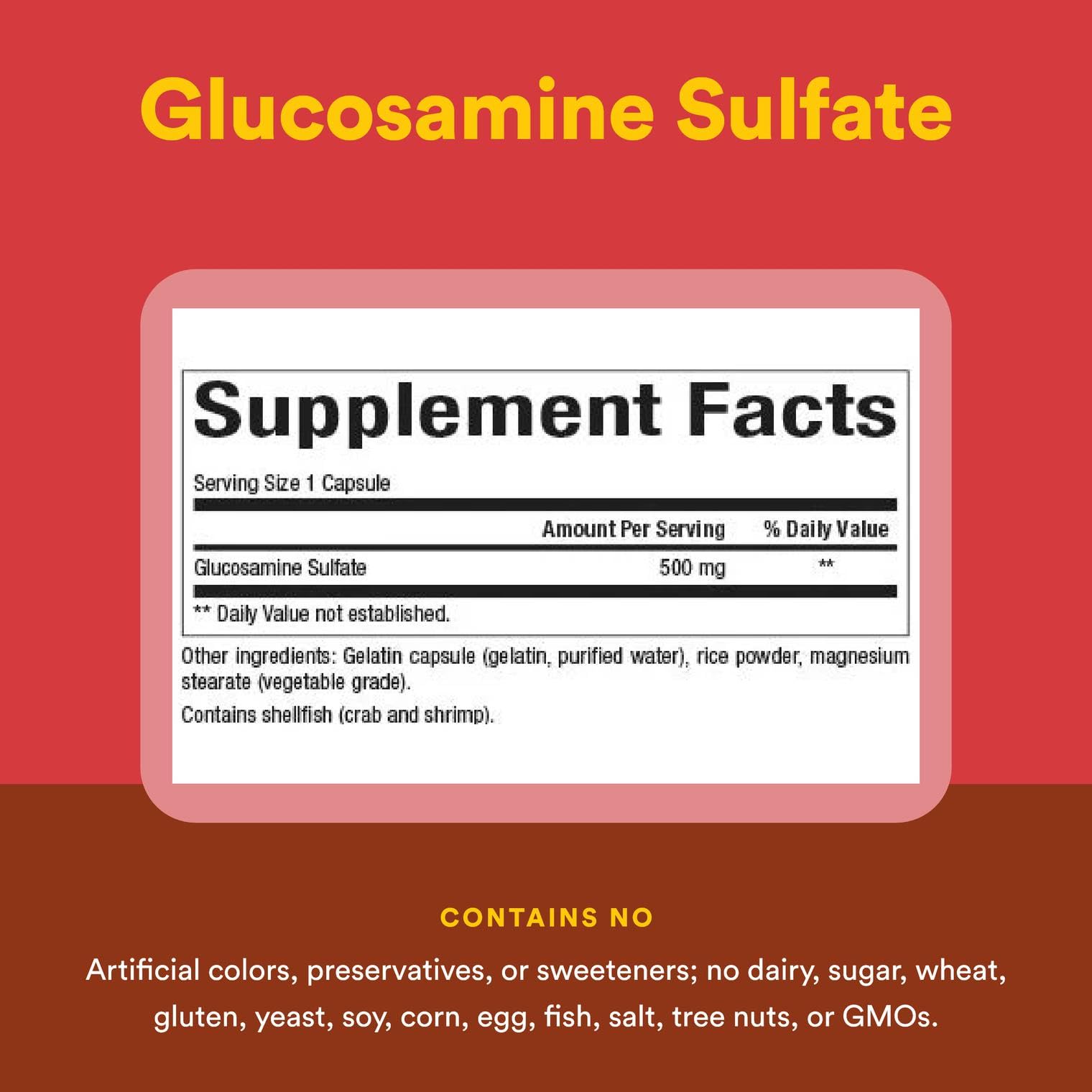 Natural Factors Glucosamine Sulfate 360 Capsules | Supports Joint Mobility, Cartilage & Connective Tissue