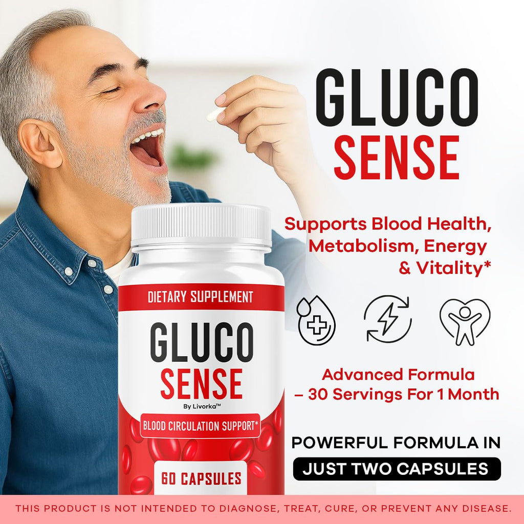 GlucoSense – Official GlucoSense Capsules | Maximum Strength 60 Capsules for 1 Month