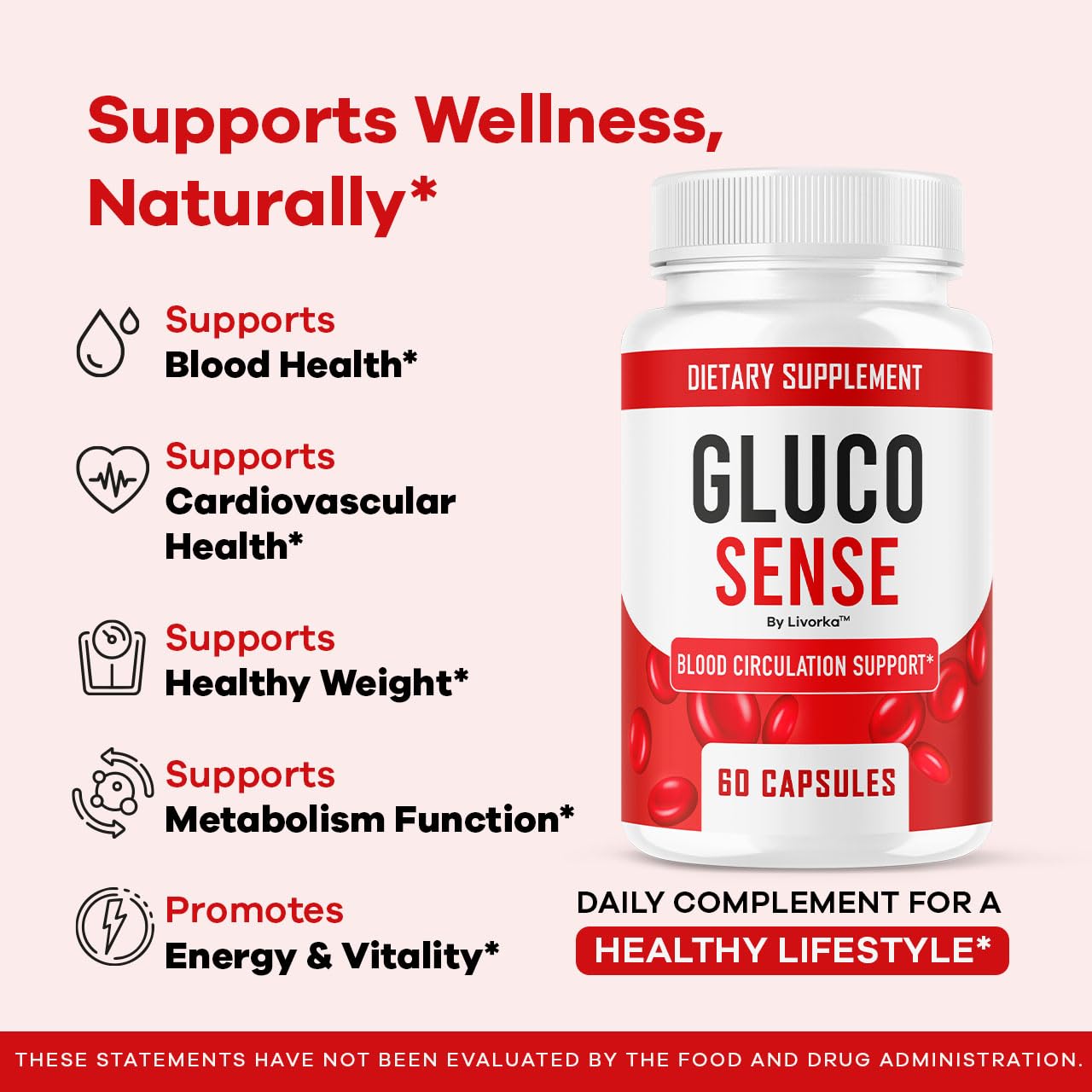 GlucoSense 3-Pack Capsules – Maximum Strength 180 Count