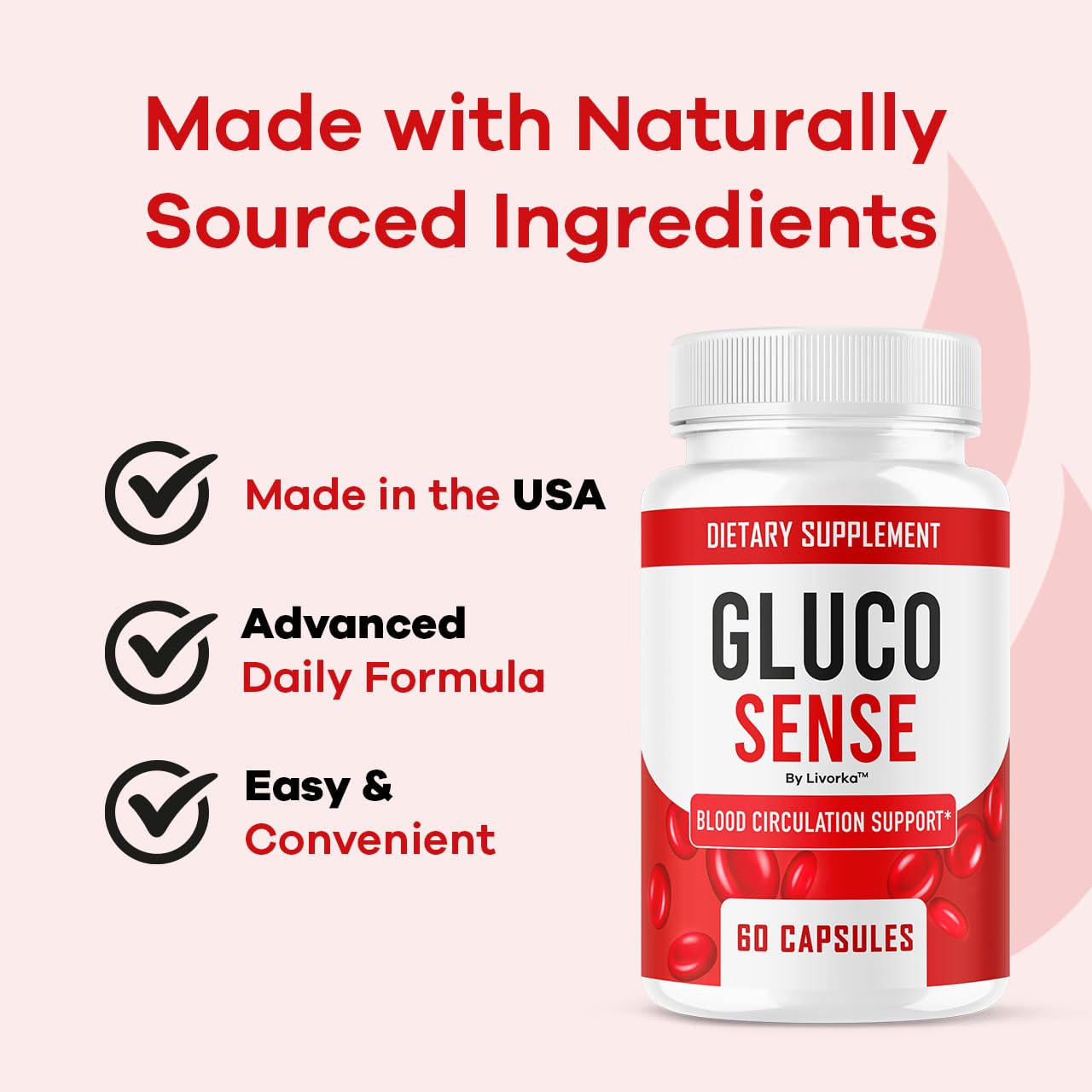 GlucoSense 3-Pack Capsules – Maximum Strength 180 Count
