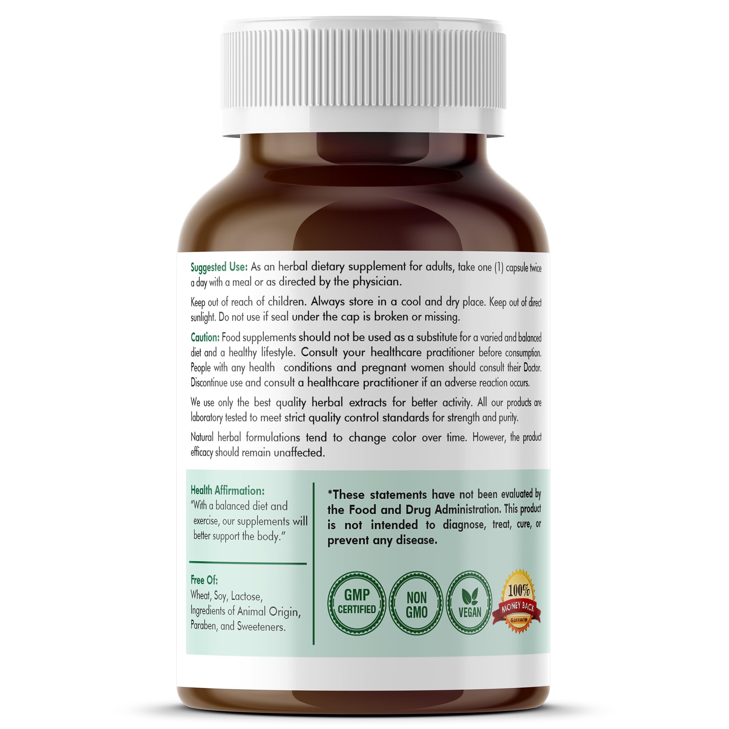 GlucoSuprs Hrx - Herbal Blend with Gymnema, Cinnamon & More | 60 Capsules